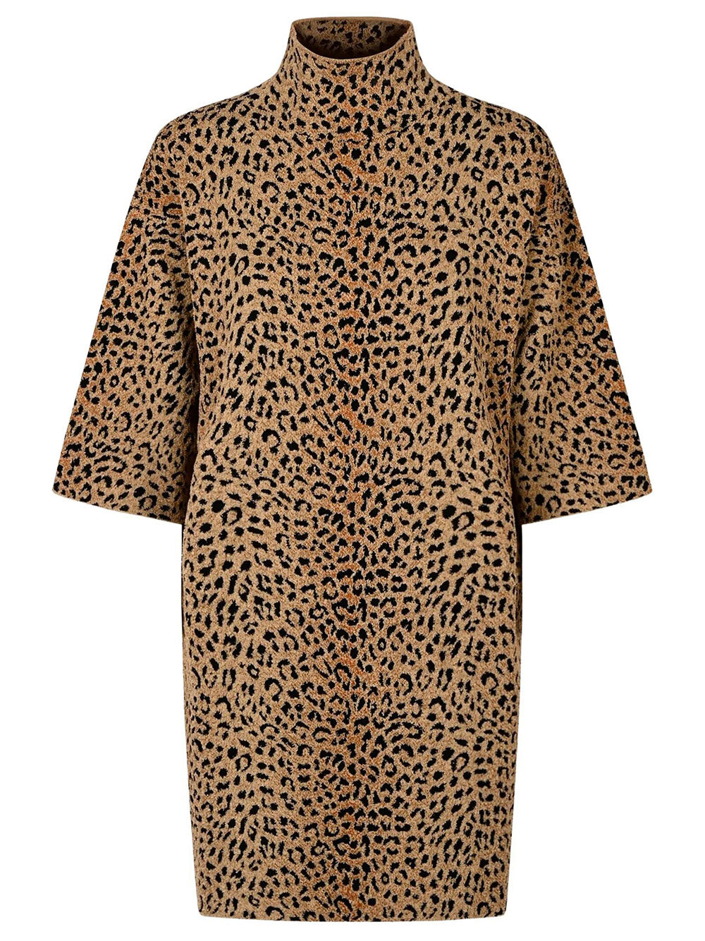Givenchy Women Abito Mini In Jacquard Leopardato GIVENCHY
