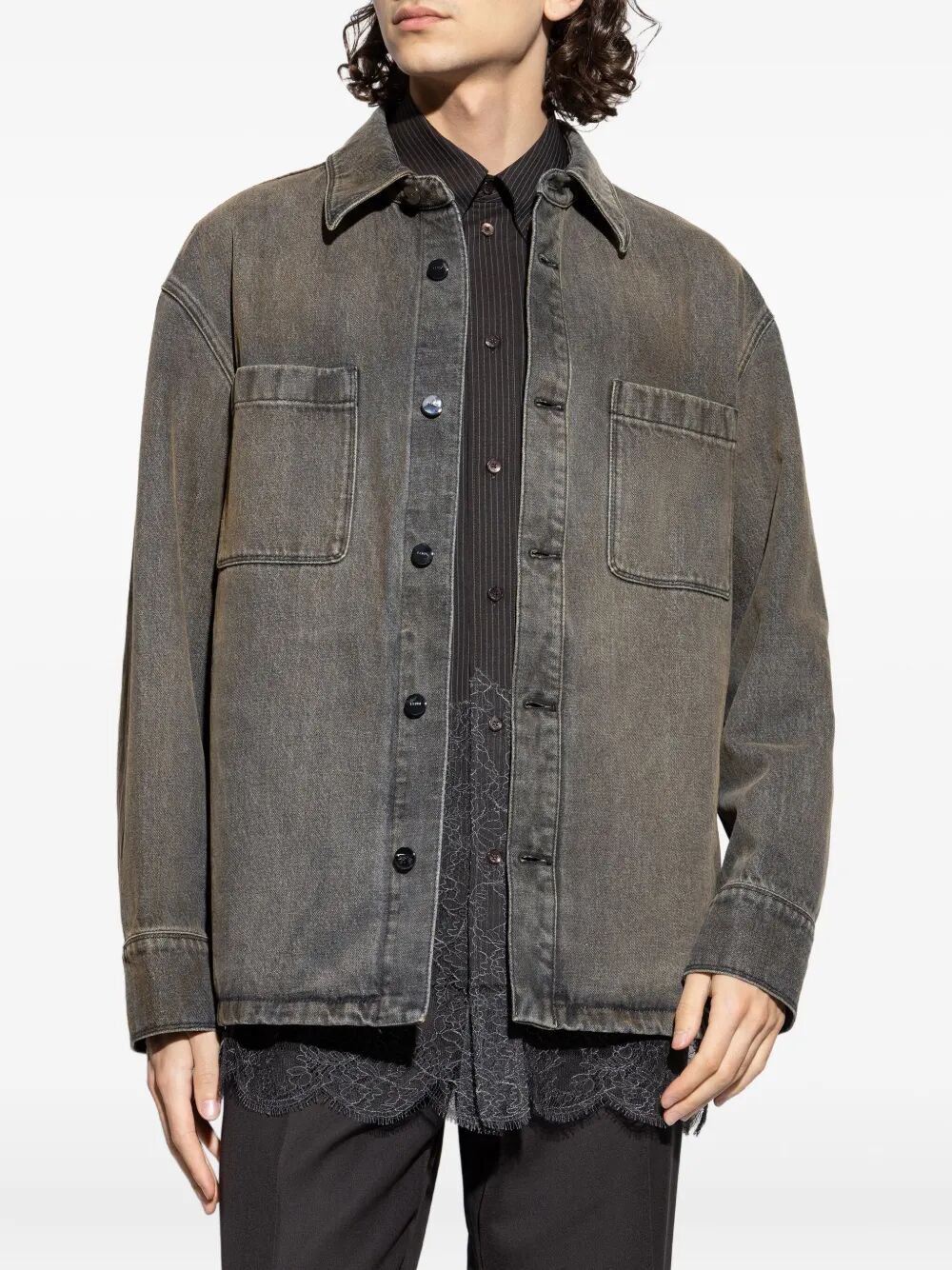 Fendi Men Jacket Marble Overdye FENDI