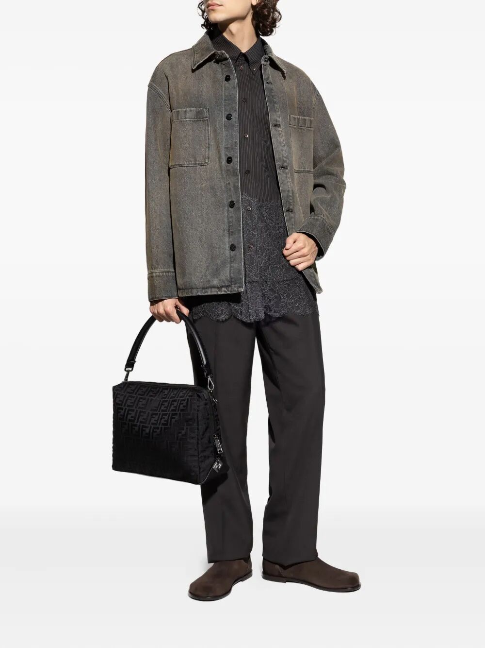 Fendi Men Jacket Marble Overdye FENDI