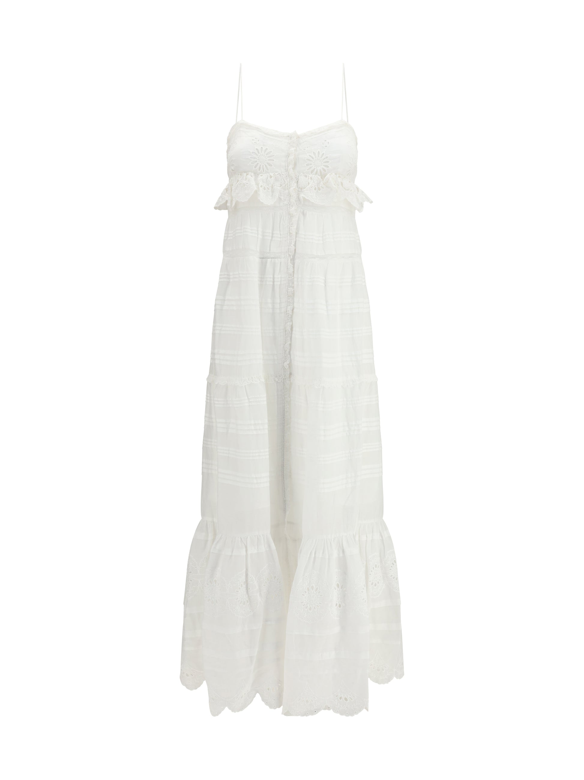Marant Etoile Women Paule Long Ruffled Dress ISABEL MARANT ETOILE