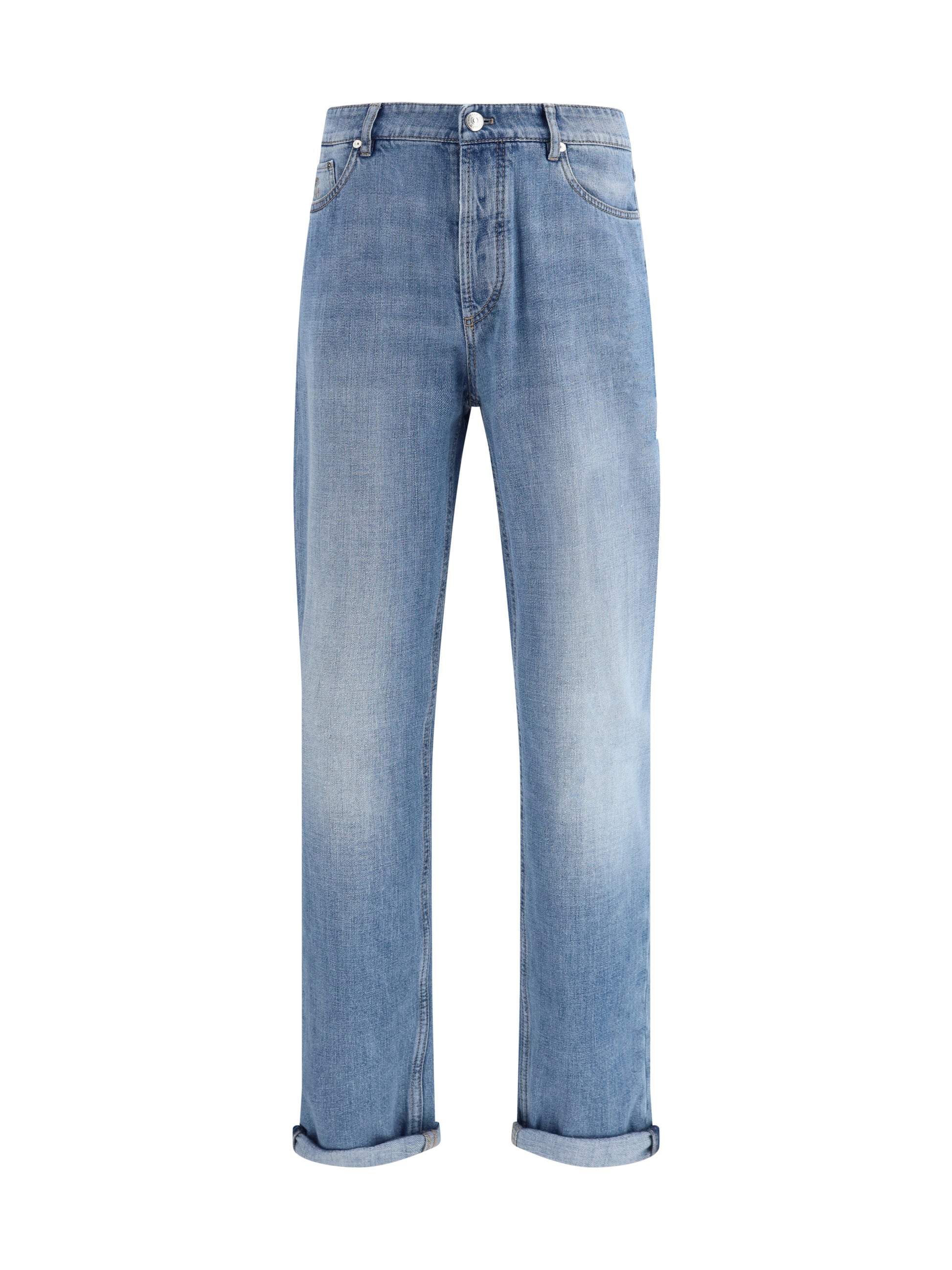 Brunello Cucinelli Men Cuffed Jeans BRUNELLO CUCINELLI