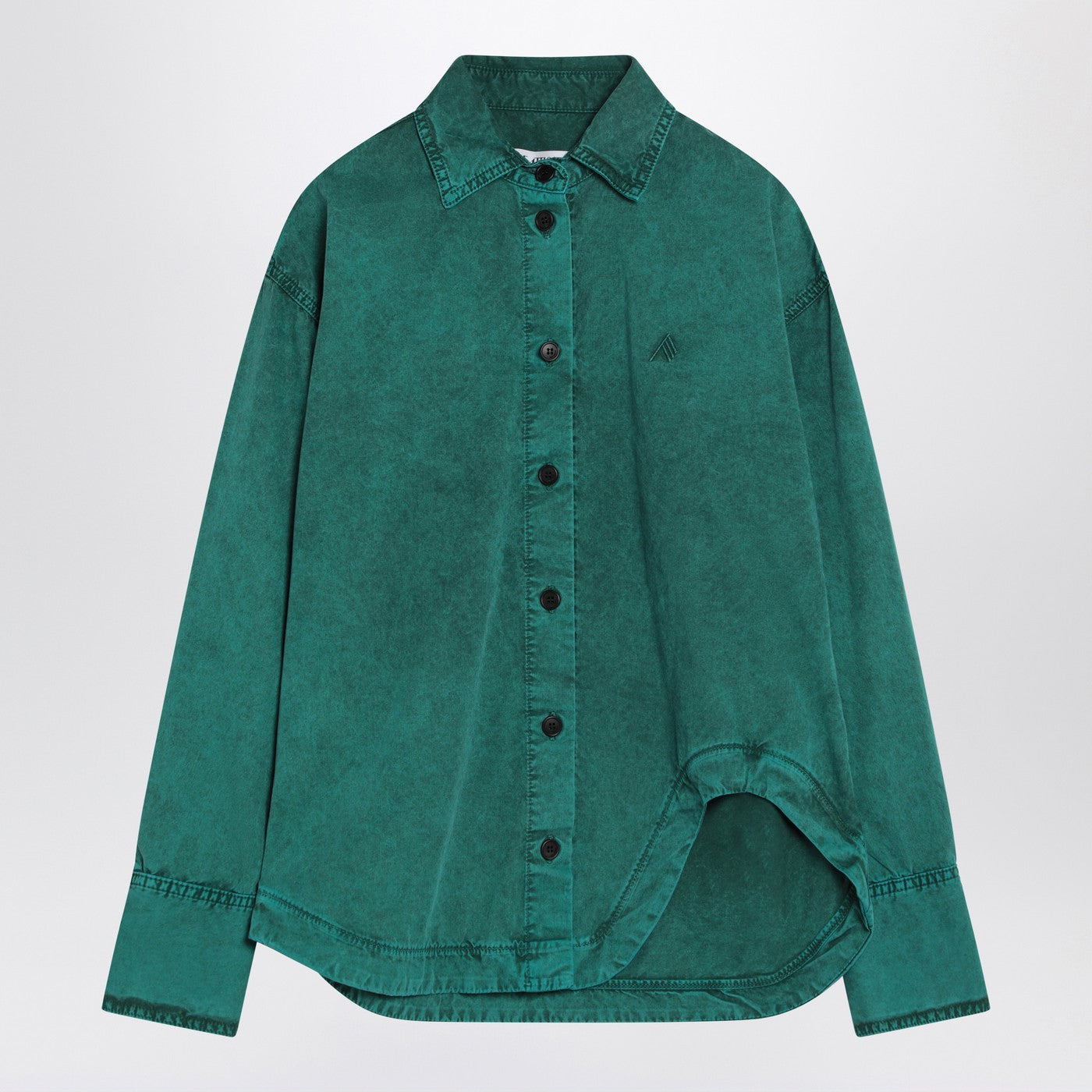 The Attico Green Cotton Shirt Women THE ATTICO