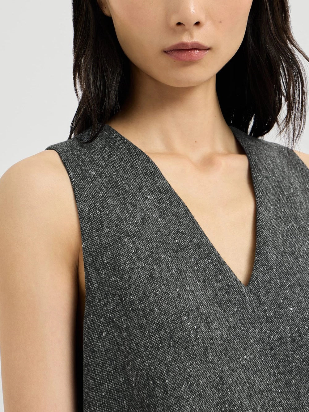 Brunello Cucinelli Women Virgin Wool Donegal Mini Dress BRUNELLO CUCINELLI