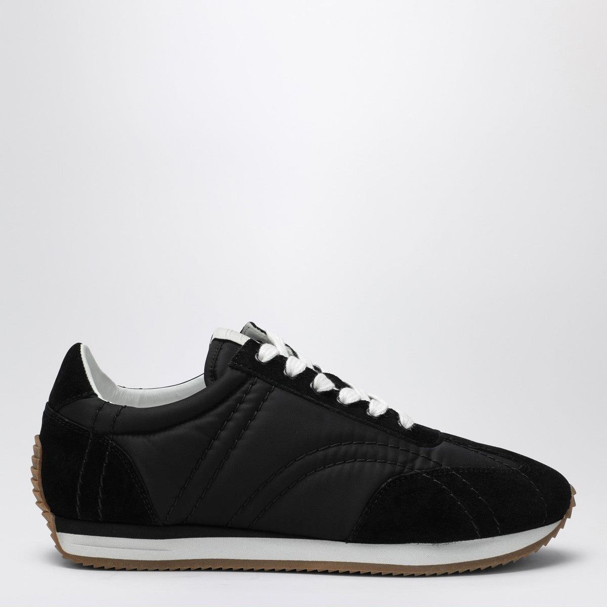 Toteme Black Sneakers In Suede And Fabric Women TOTEME