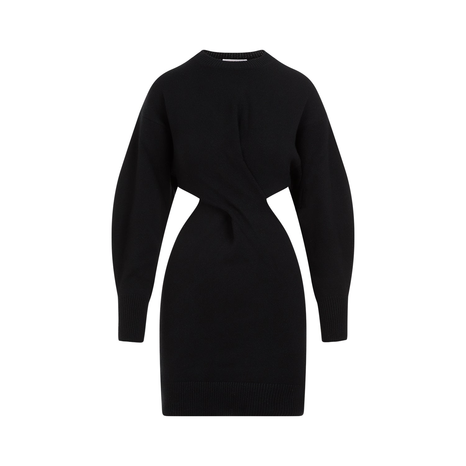 Alexander Mcqueen Wool Mini Dress Women ALEXANDER MCQUEEN
