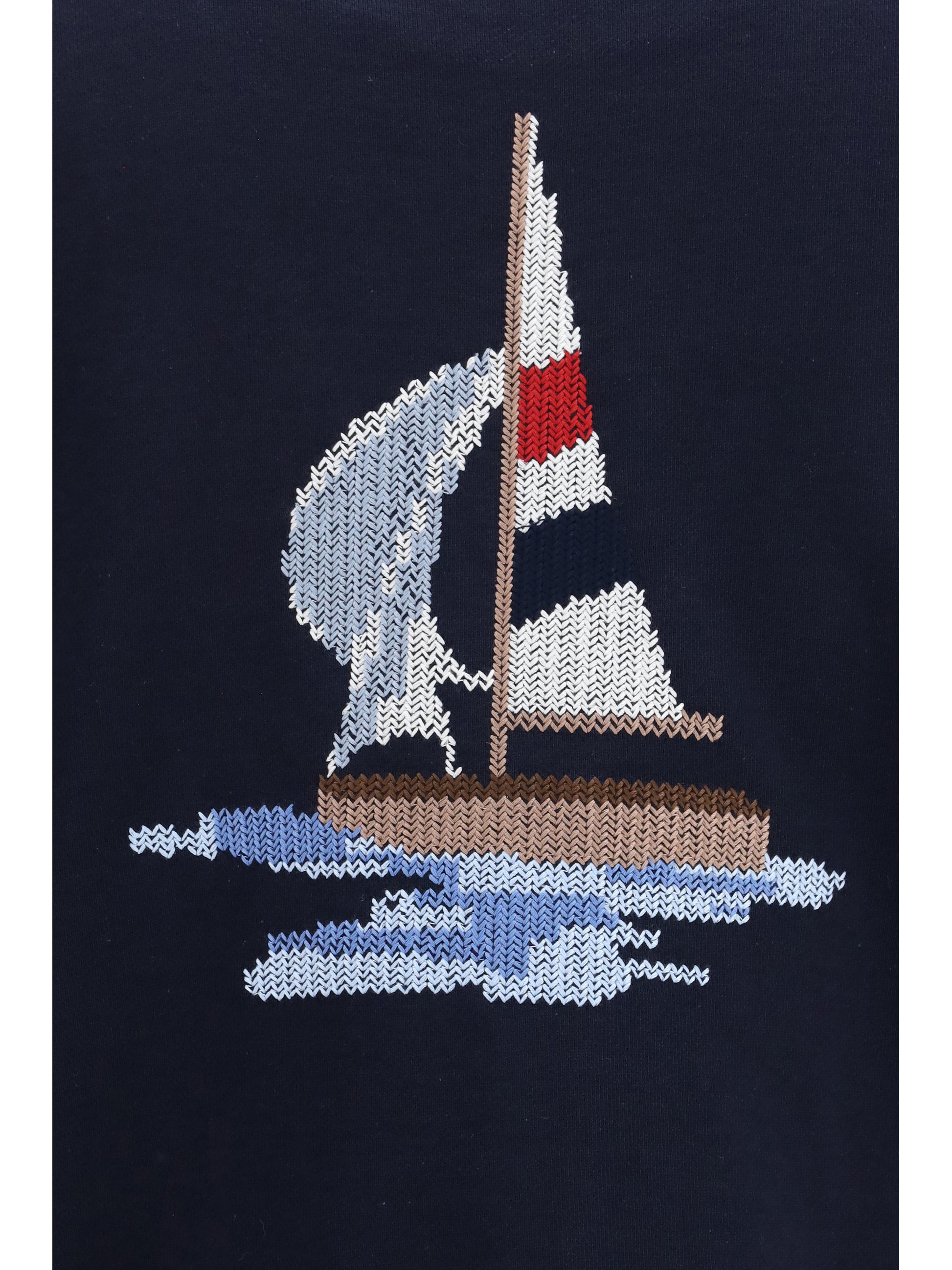 Thom Browne Men 4-Bar Boat Cotton Cardigan THOM BROWNE