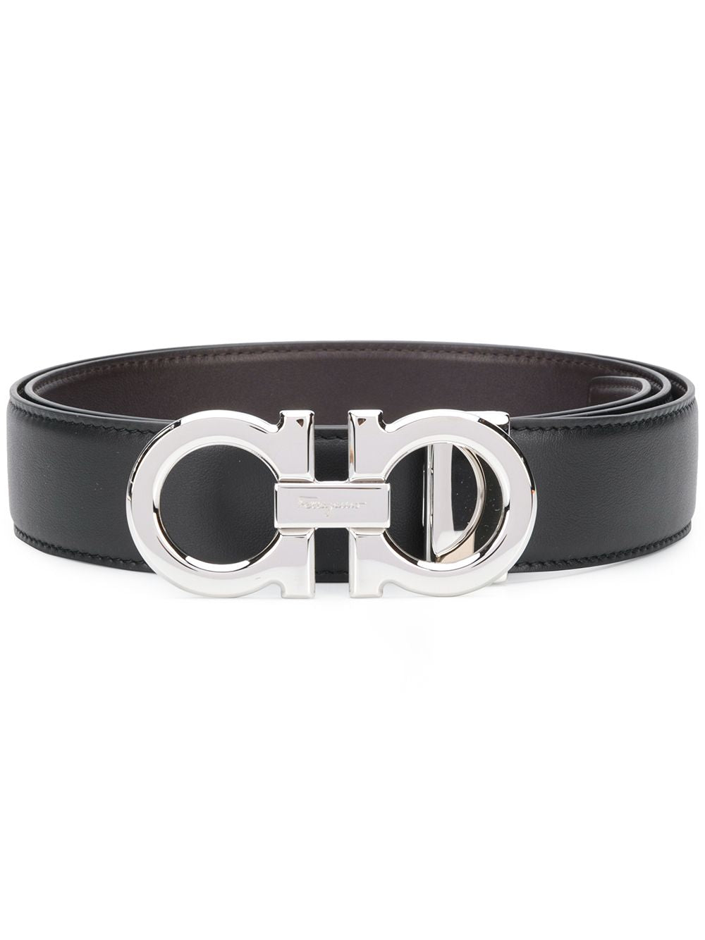 Ferragamo Men Polished Finish Gancini Reversible Belt FERRAGAMO