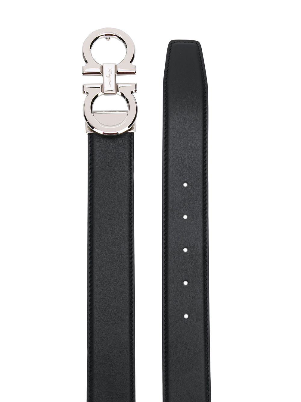 Ferragamo Men Polished Finish Gancini Reversible Belt FERRAGAMO