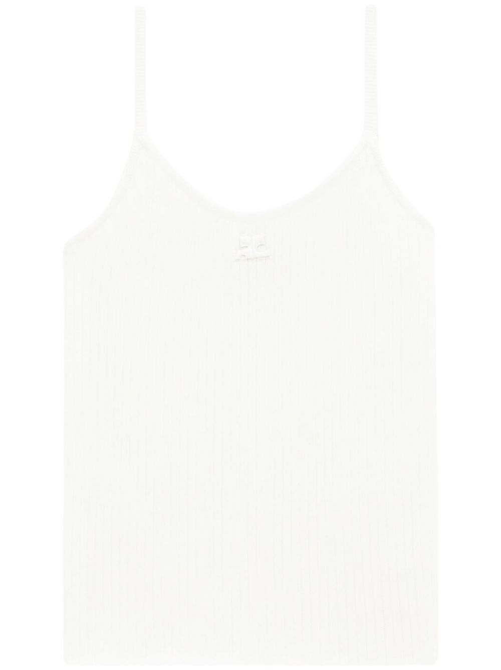 Courreges Women Reedition Ribbed Knitted Tank Top COURREGES