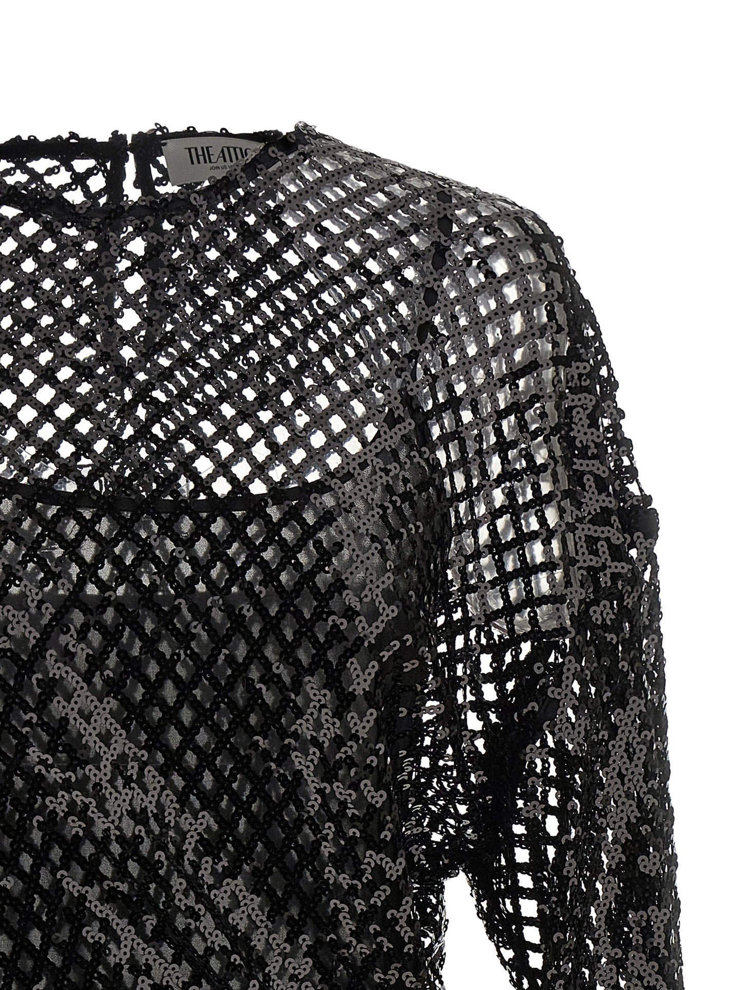 The Attico Women Sequin Mesh Dress THE ATTICO