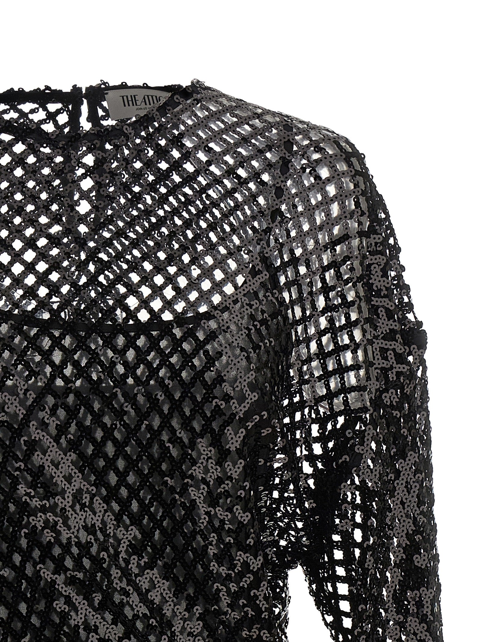 The Attico Women Sequin Mesh Dress THE ATTICO