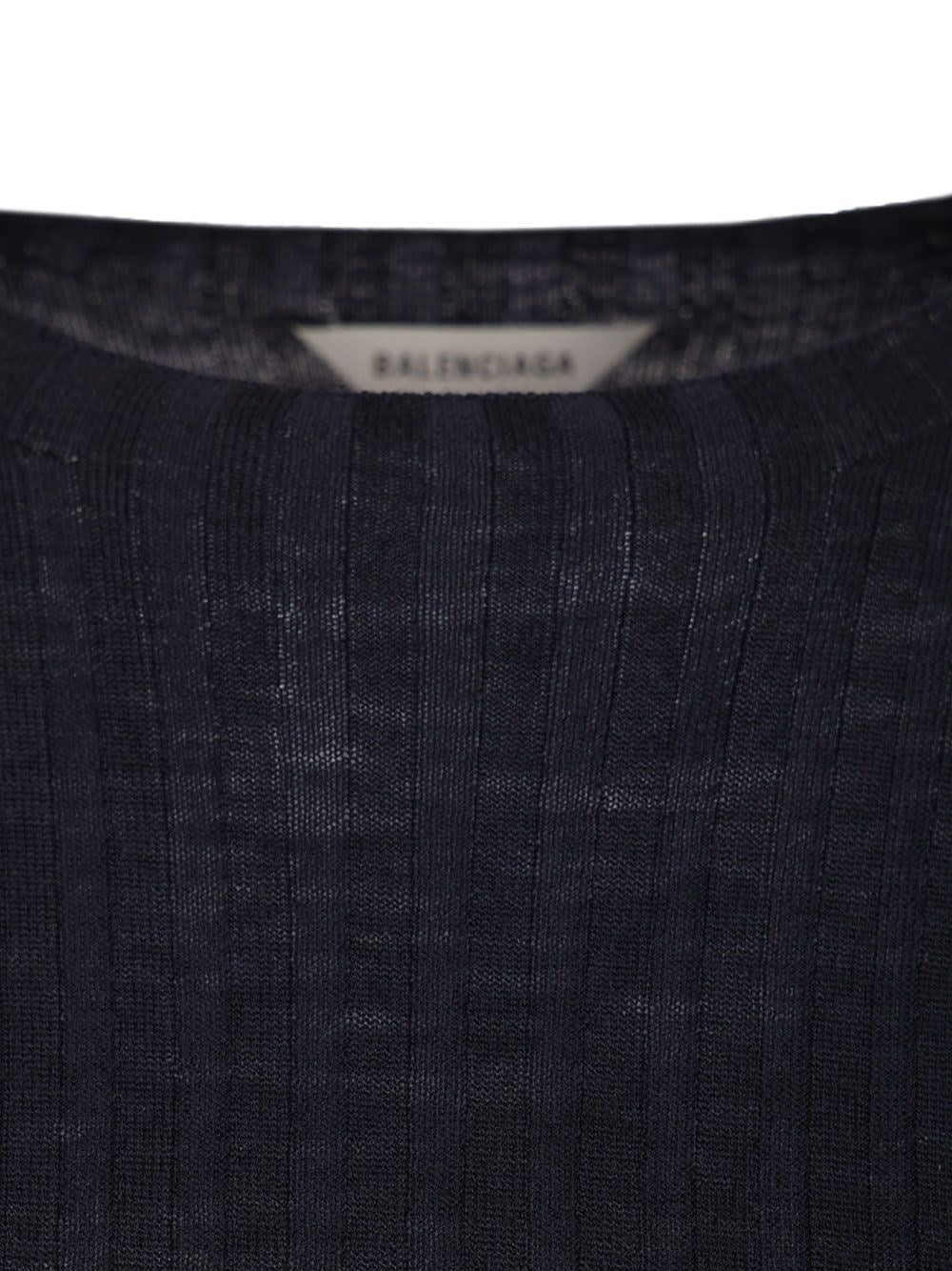Balenciaga Women Ribbed Knit Sweater BALENCIAGA