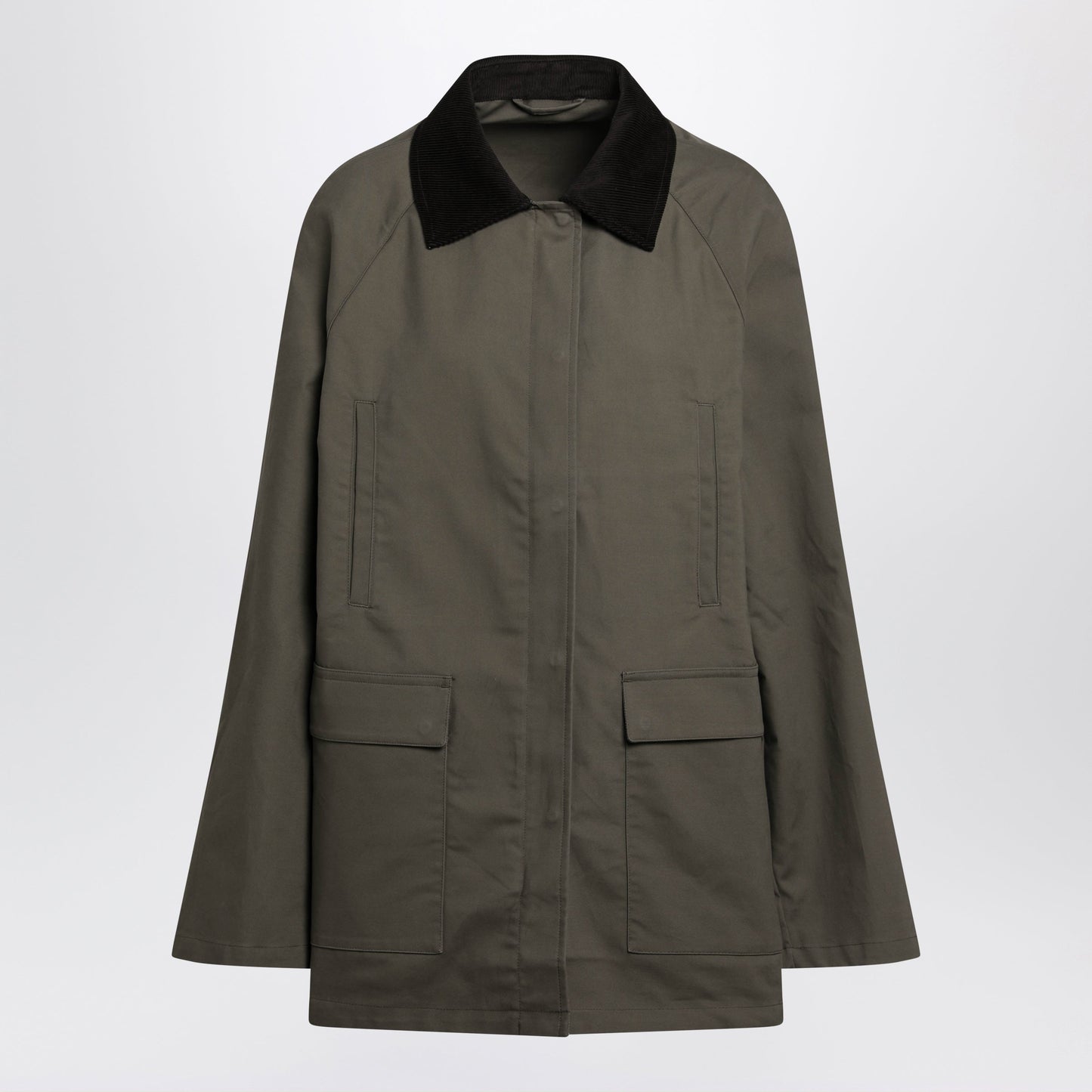 Toteme Oversize Country Jacket In Khaki Green Women TOTEME