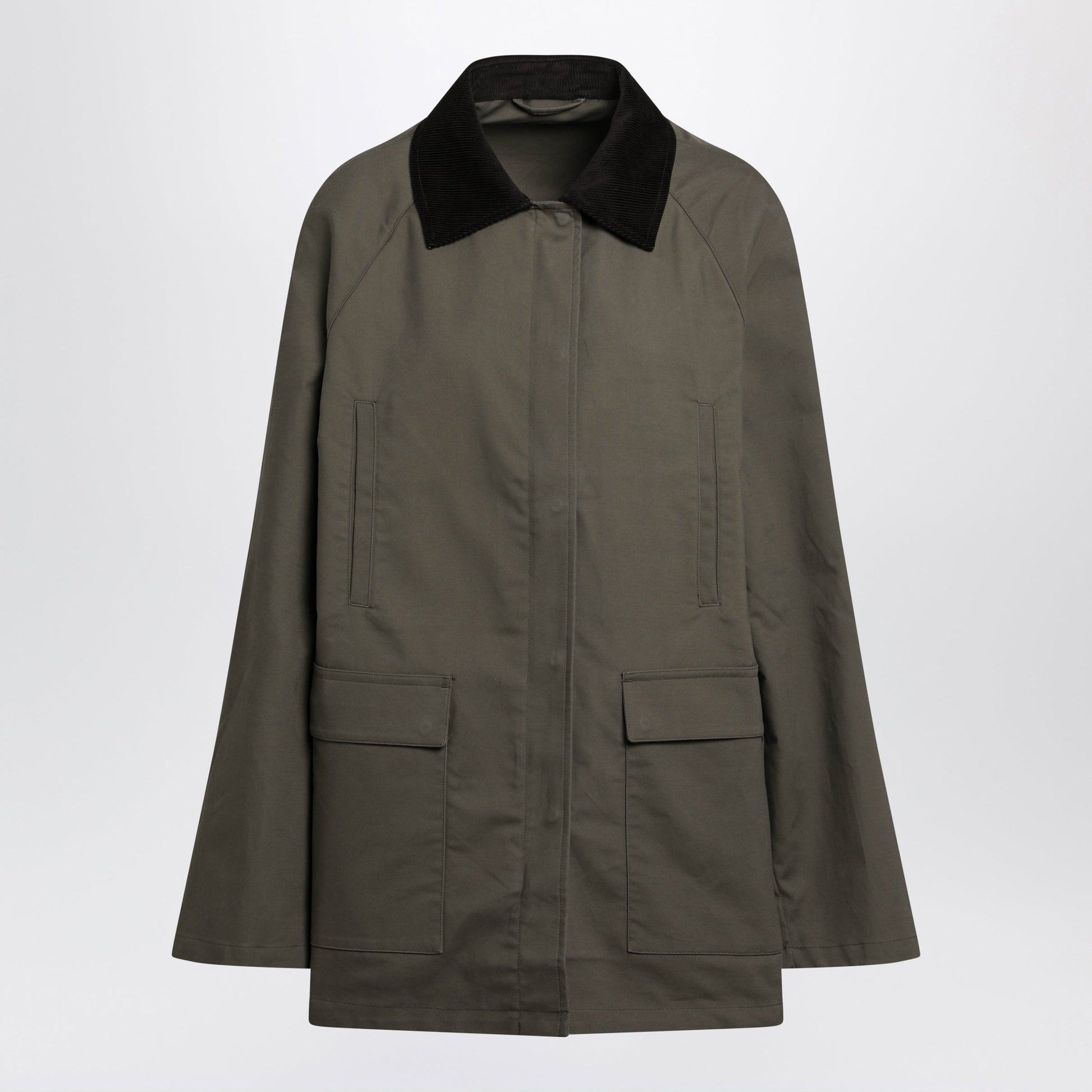 Toteme Oversize Country Jacket In Khaki Green Women TOTEME