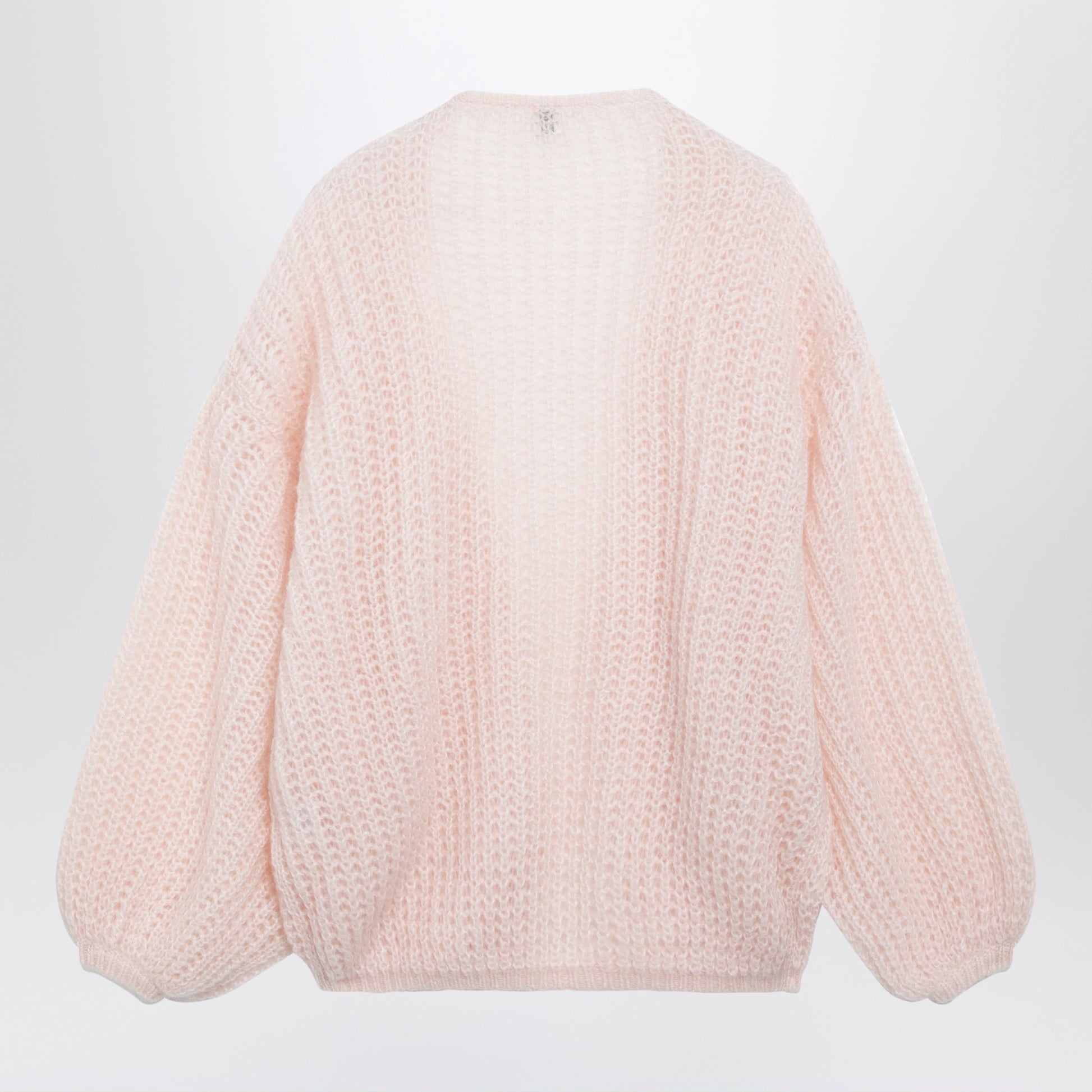 Toteme Light Pink Mohair-Blend Knit Cardigan Women TOTEME