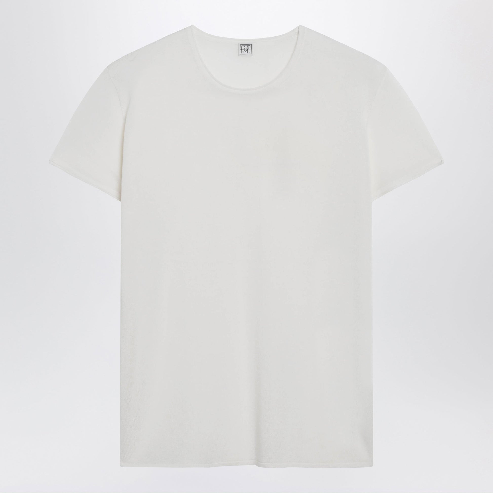 Toteme Ecru Silk Crãªpe T-Shirt Women TOTEME