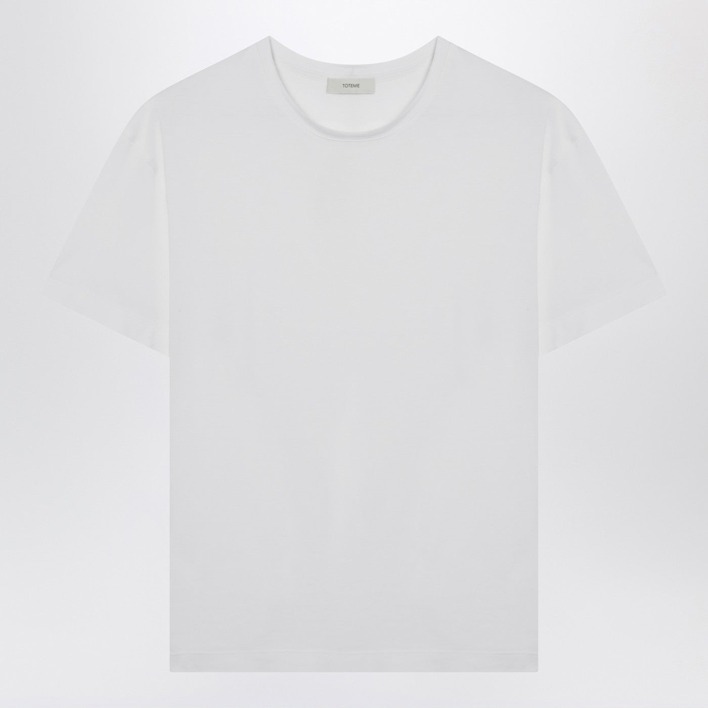Toteme White Organic Cotton-Blend T-Shirt Women TOTEME
