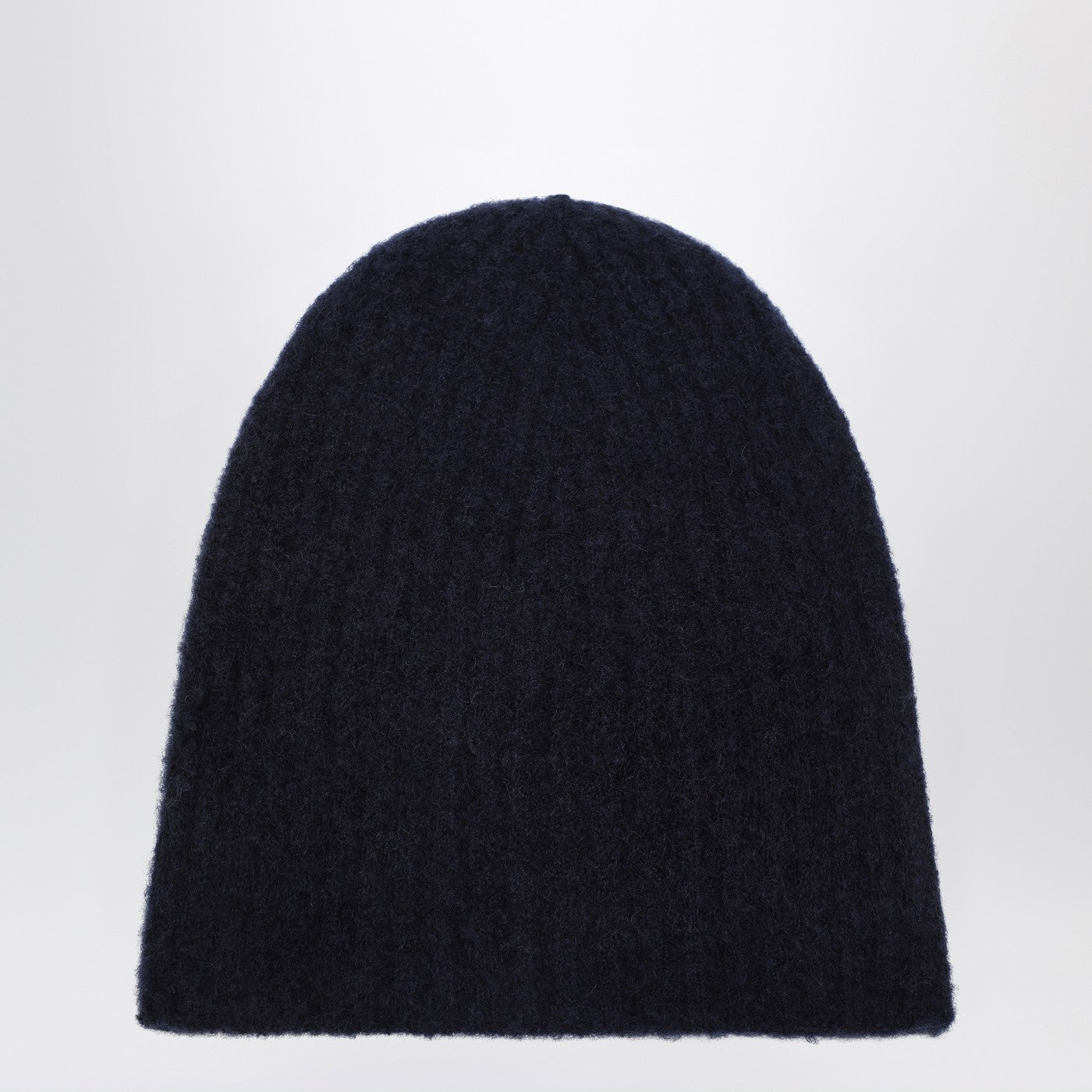 Roberto Collina Cashmere Ribbed Navy Hat Women Roberto Collina