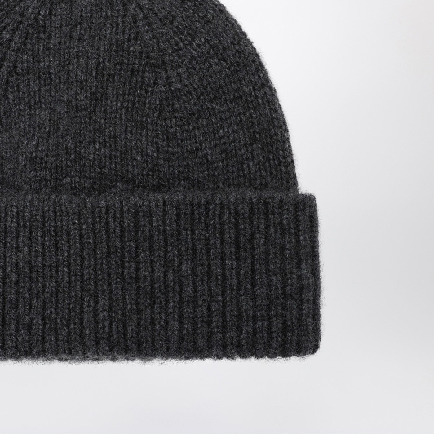 Roberto Collina Cashmere Beanie In Anthracite Grey Men Roberto Collina
