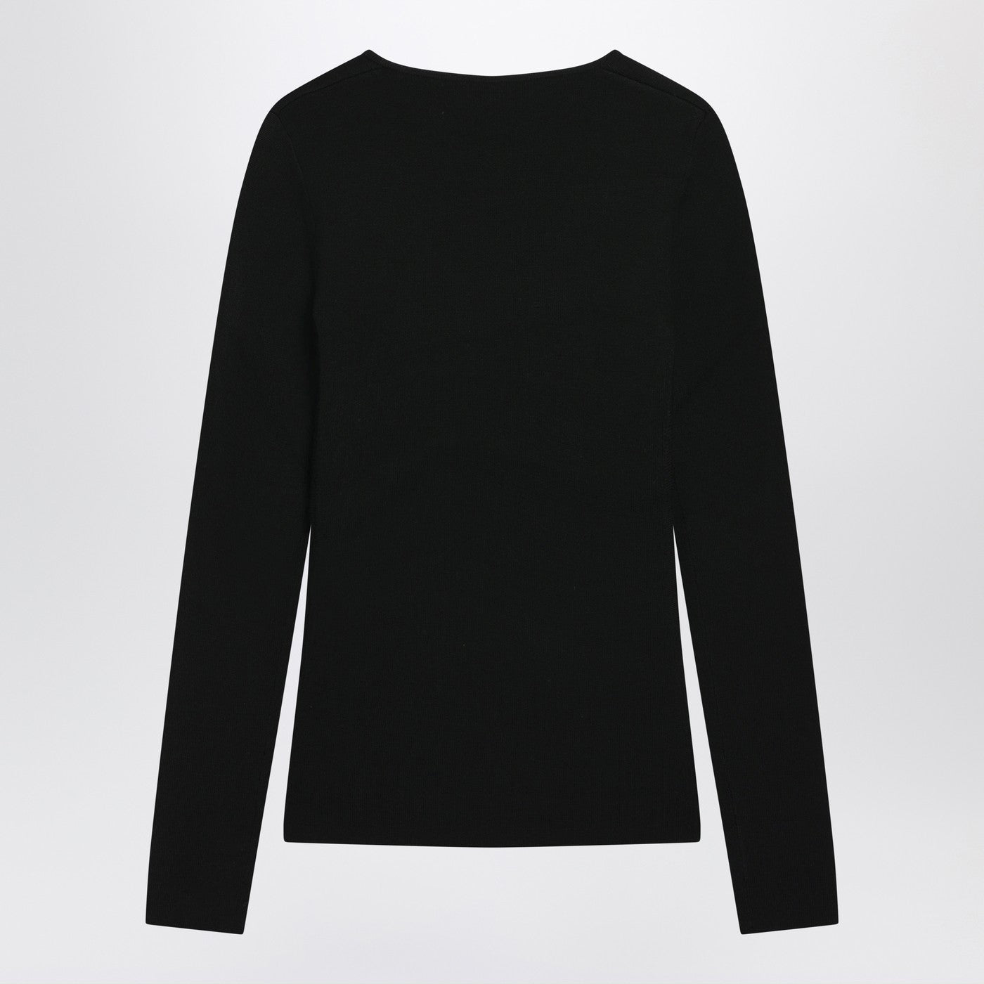 Toteme Black Wool-Blend Knit Top Women TOTEME