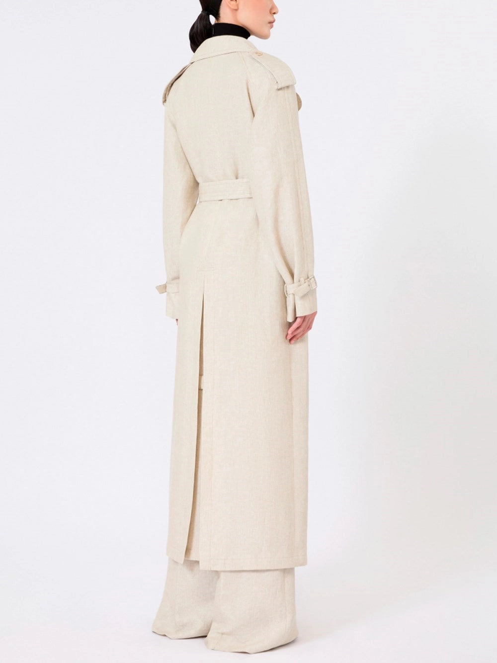 Max Mara Women Linen Trench MAX MARA