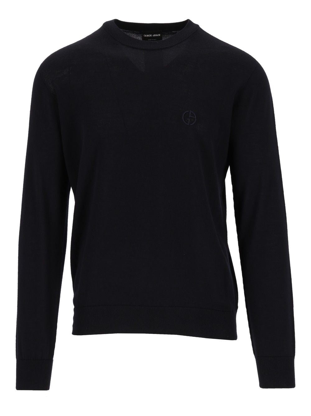 Giorgio Armani Men Crew Neck Wool Sweater GIORGIO ARMANI