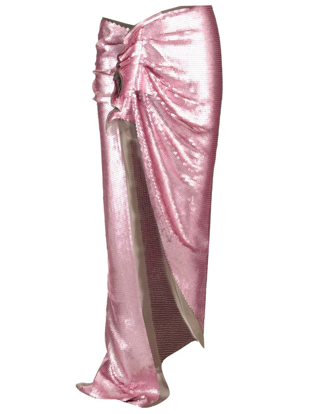 Rick Owens Women Long Skirt In Silk Chiffon With Sequins RICK OWENS