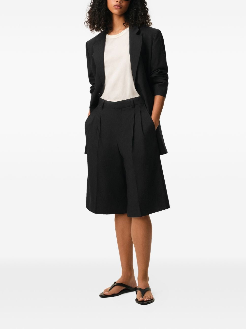 Ami Women Wide-Leg Bermuda Shorts AMI PARIS