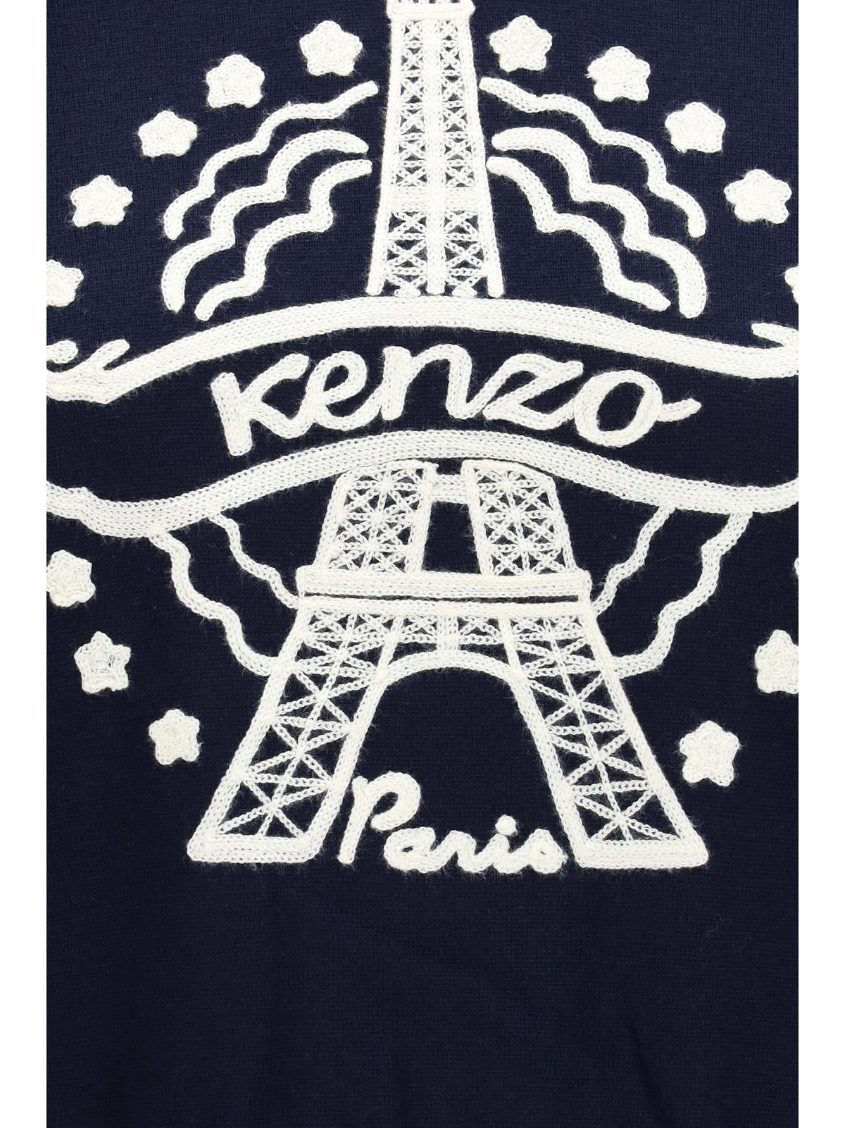 Kenzo Women Kenzo Eiffel Tower Design Wool Hoodie KENZO