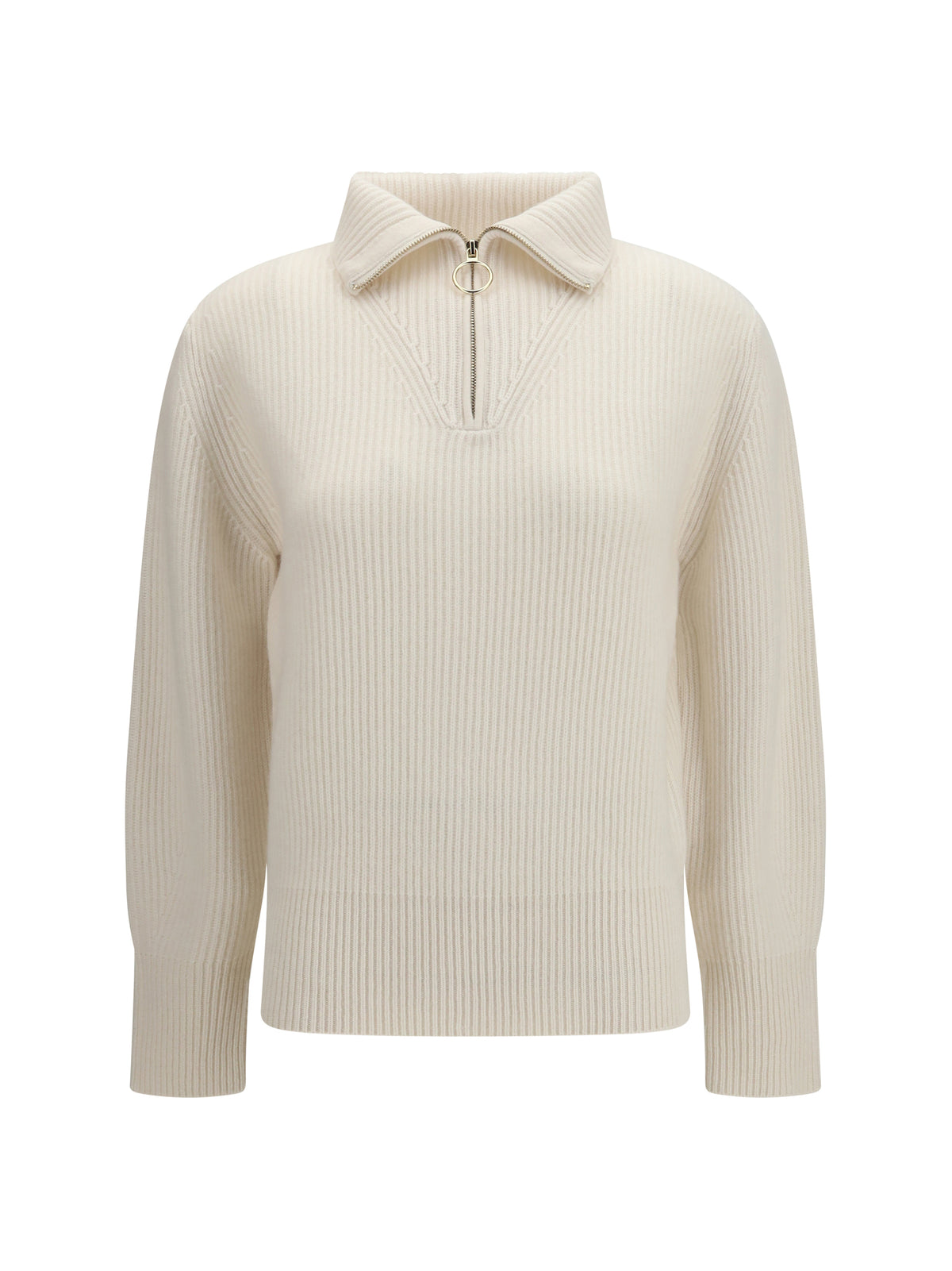 Forte_Forte Women Wool And Cashmere Half Zip Sweater FORTE FORTE