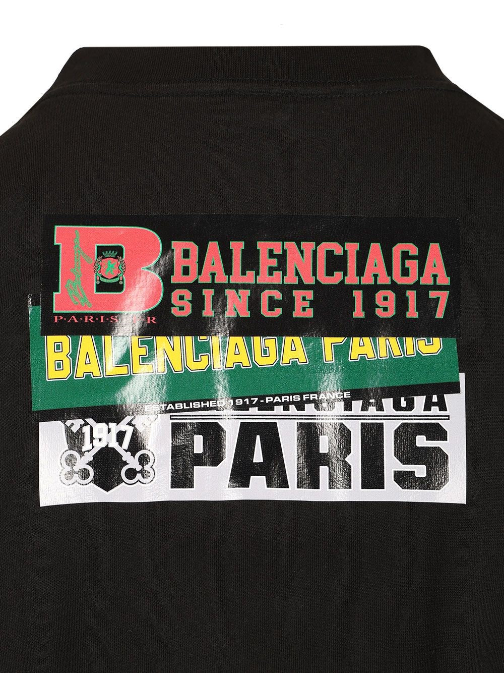 Balenciaga Men Bumper Stickers T-Shirt BALENCIAGA