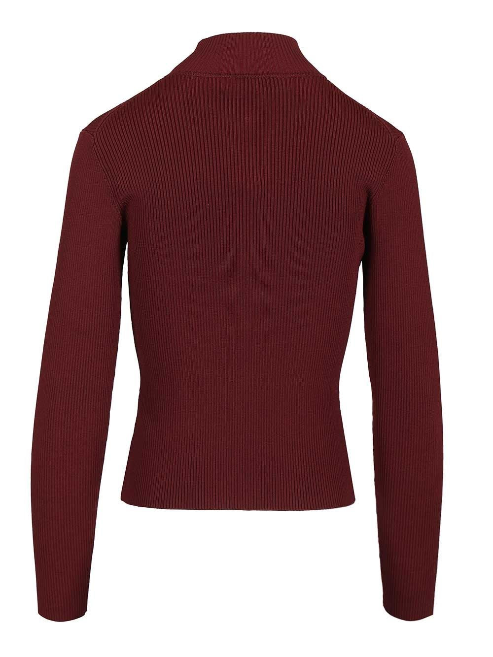 Self-Portrait Women Long-Sleeved Knitted Top With Keyhole SELF-PORTRAIT