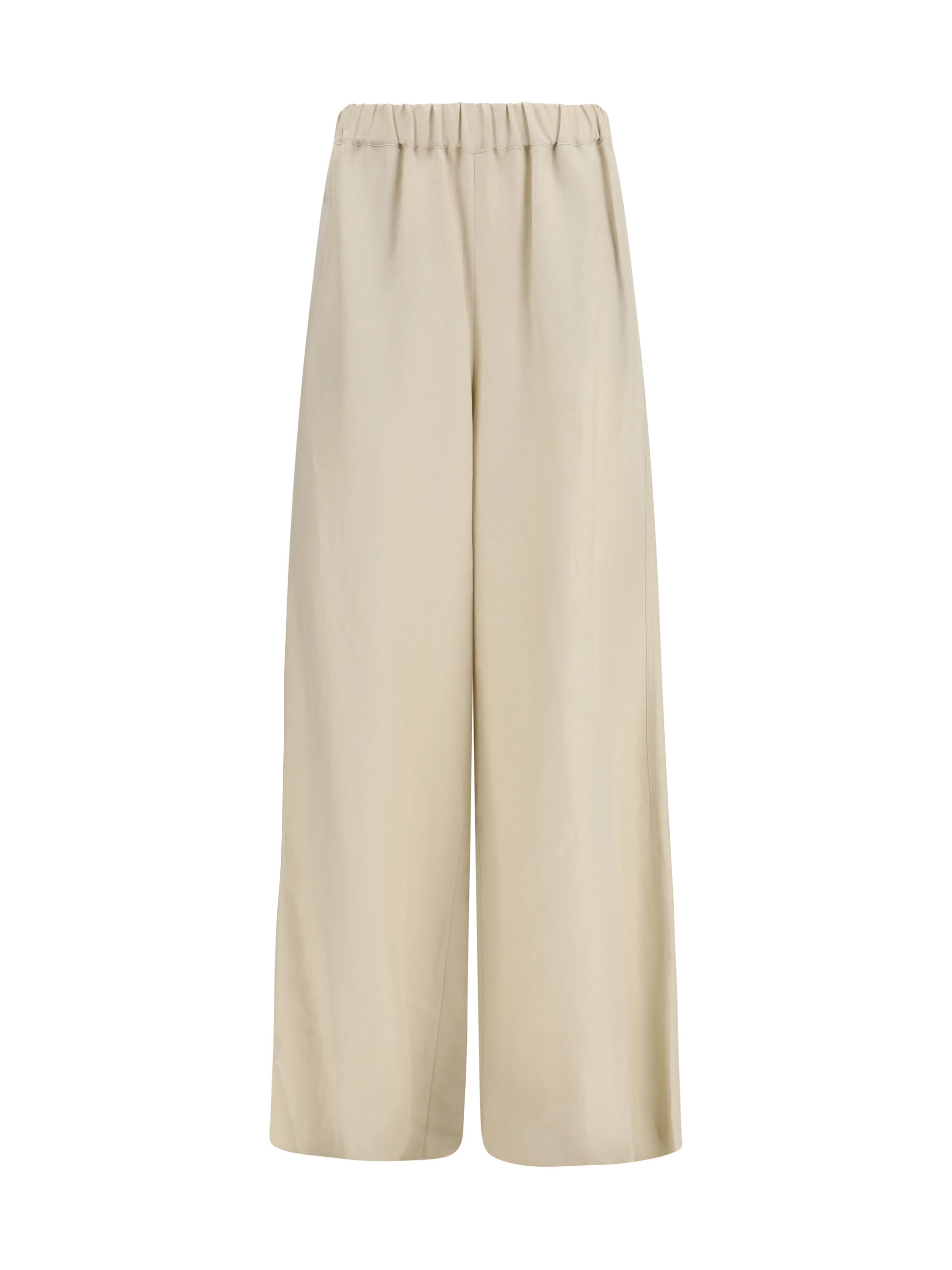 Max Mara Women Wide-Leg Linen And Silk Pants MAX MARA