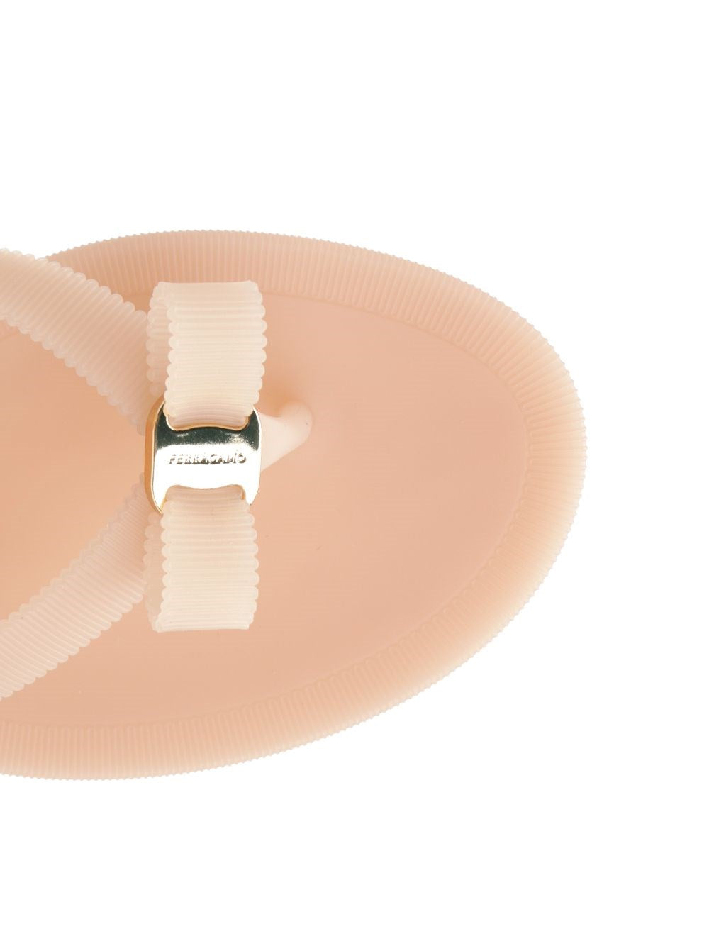 Ferragamo Women Vara Flip-Flops With Jelly Bow FERRAGAMO