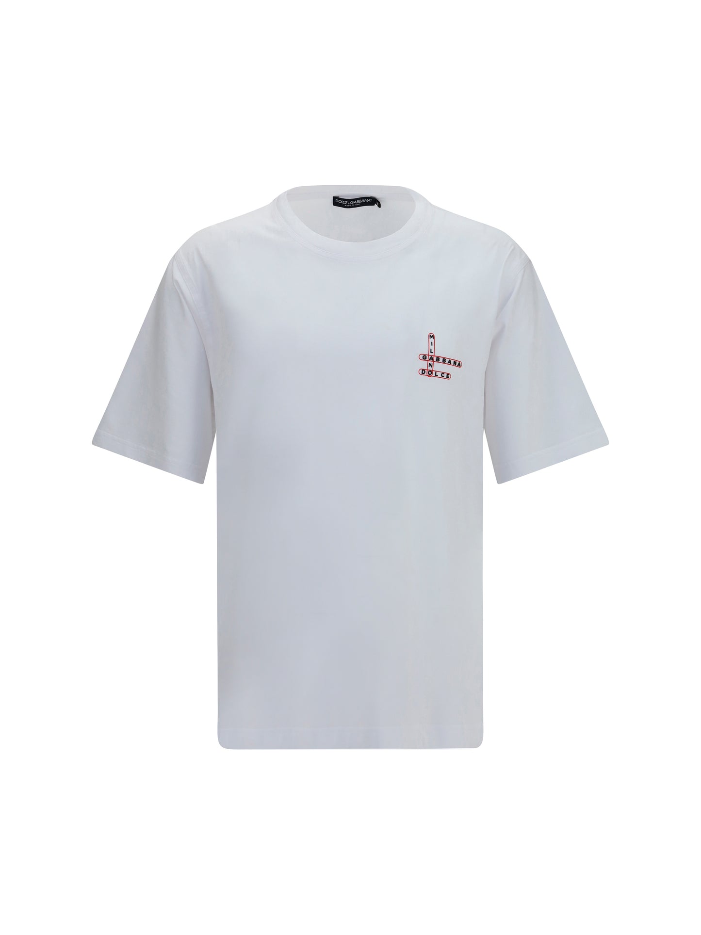 Dolce & Gabbana Men Cotton T-Shirt With Back Print DOLCE & GABBANA