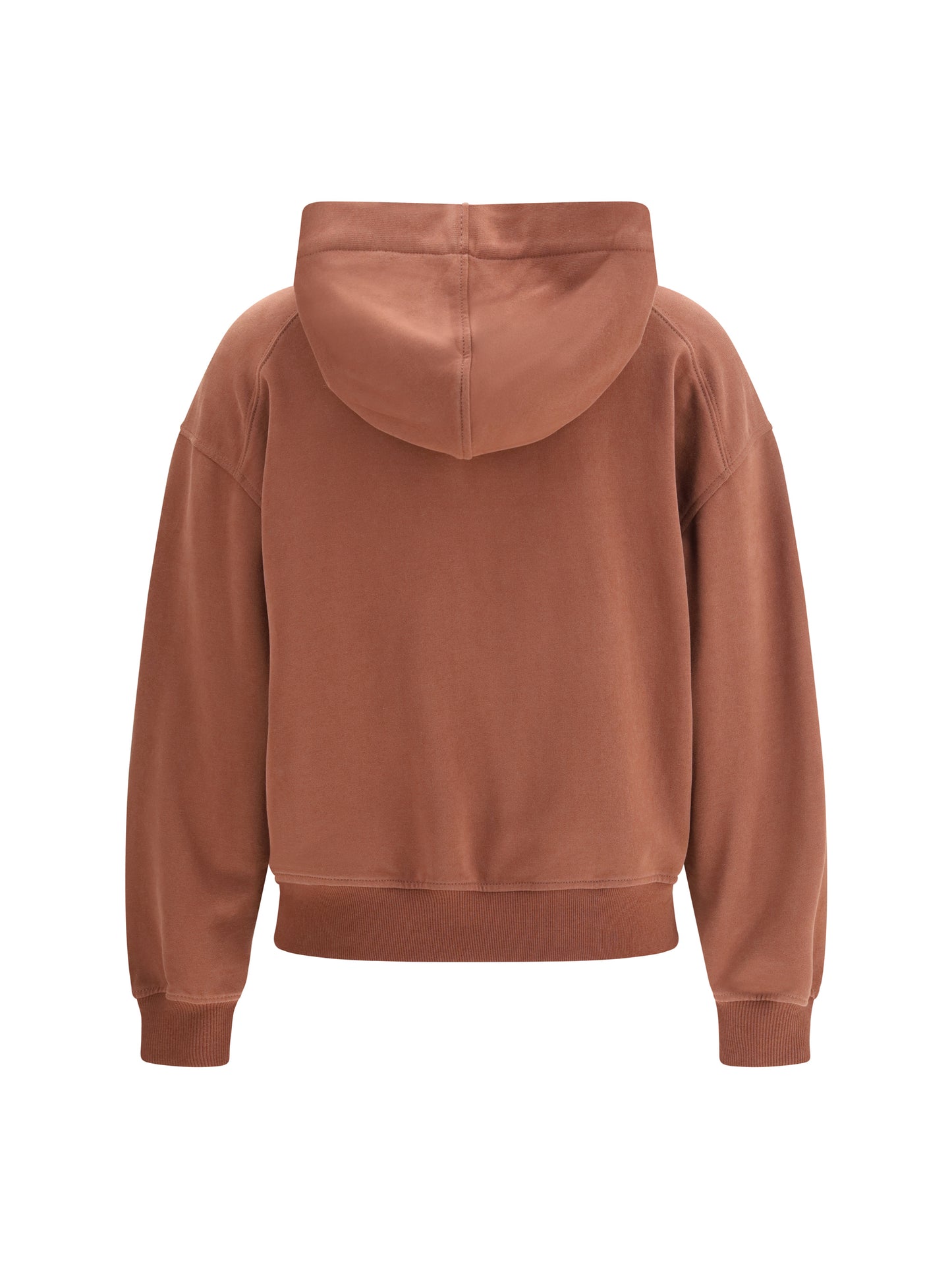 Brunello Cucinelli Women Hooded Smooth Cotton Sweatshirt With Shiny Zipper Pull BRUNELLO CUCINELLI