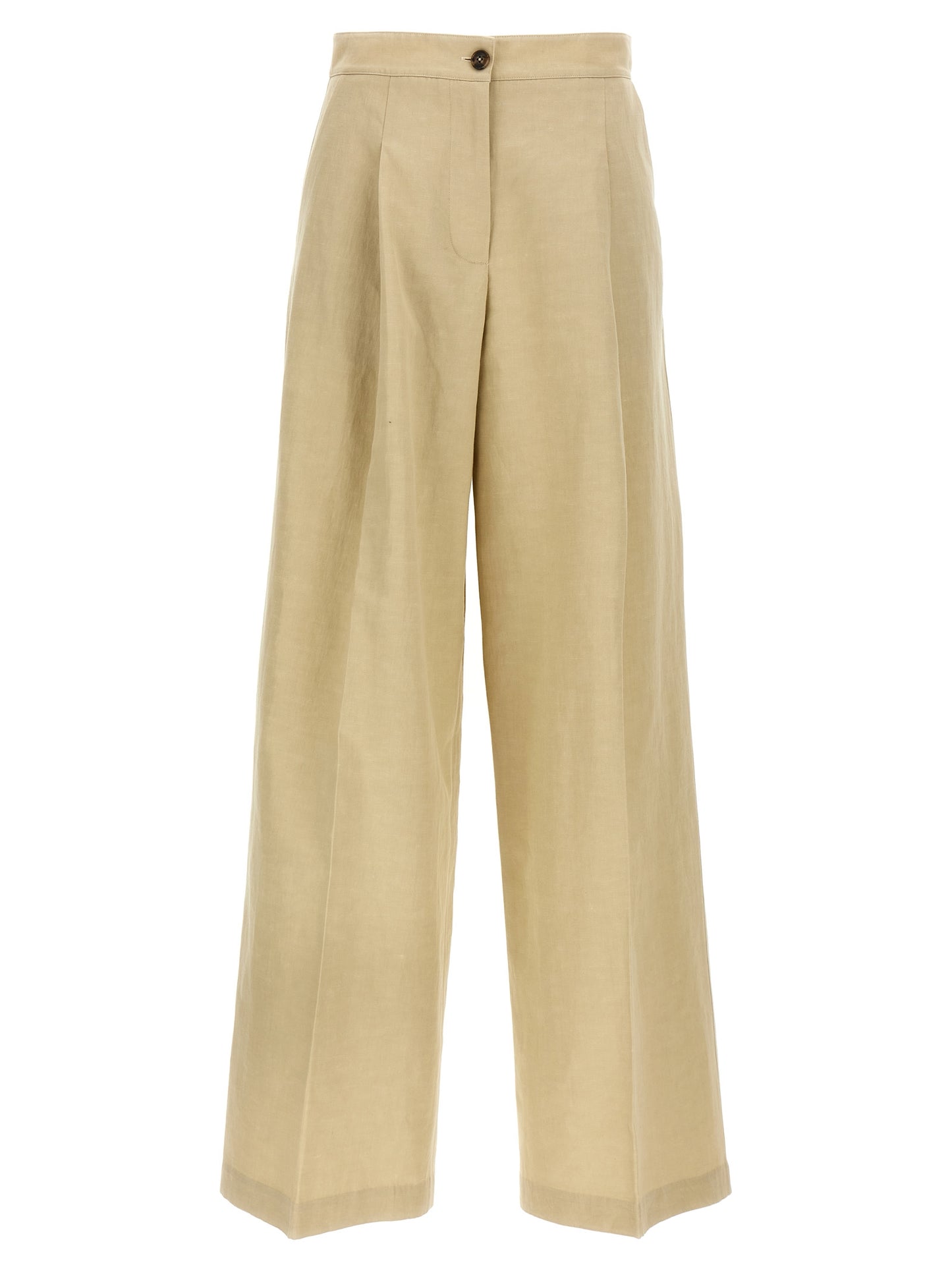Yves Salomon Women Linen Trousers YVES SALOMON