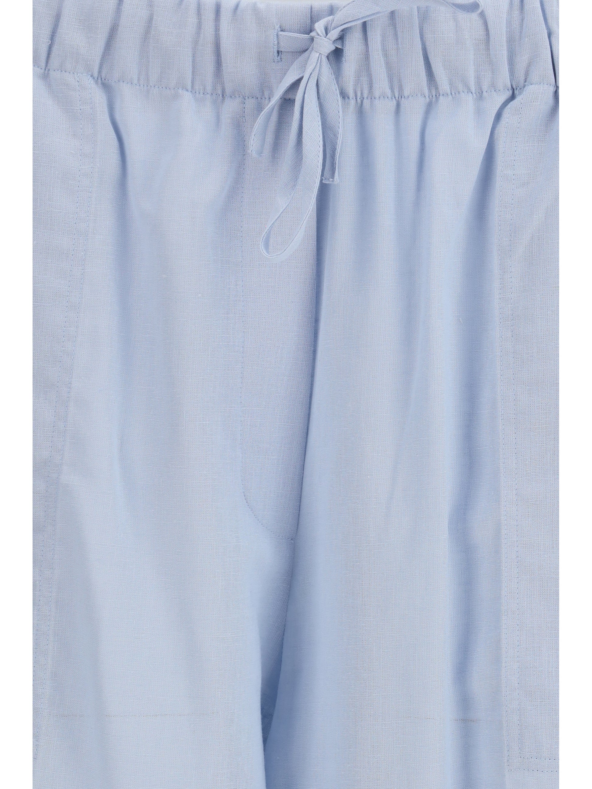 Toteme Women Cotton And Linen Blend Palazzo Pants TOTEME