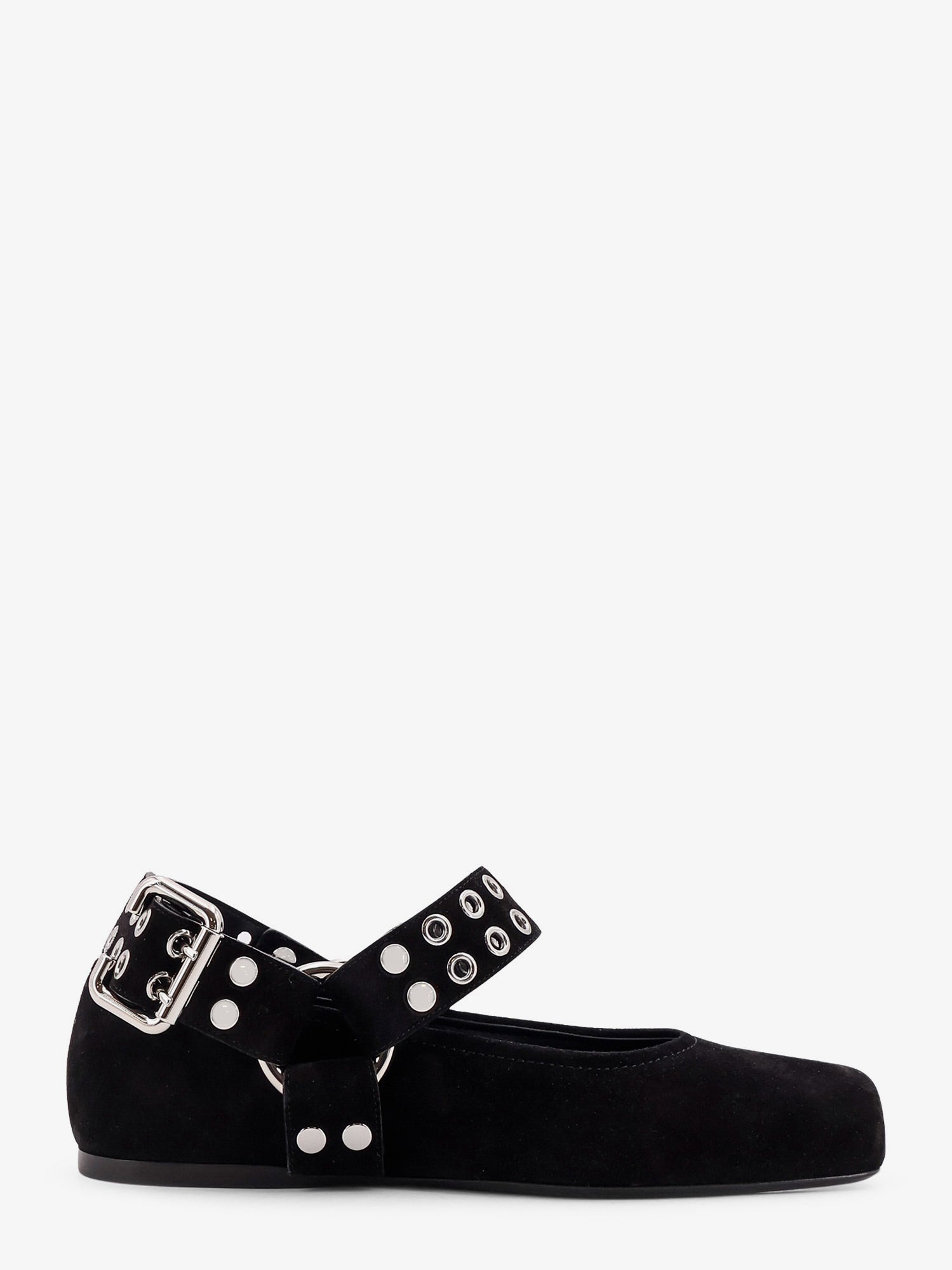 Alaia Women Suede Biker Flat Ballerinas ALAIA