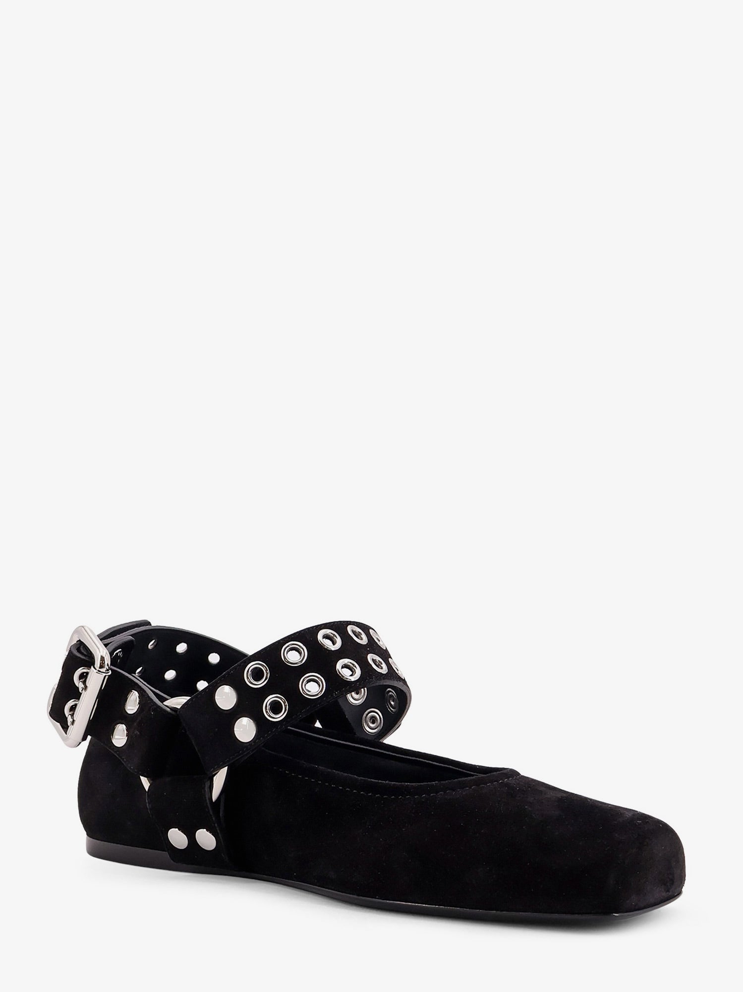 Alaia Women Suede Biker Flat Ballerinas ALAIA