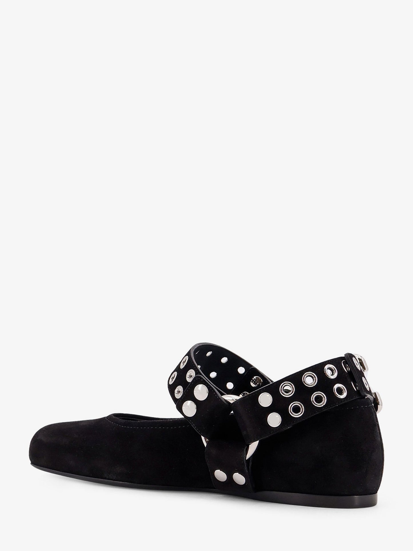 Alaia Women Suede Biker Flat Ballerinas ALAIA