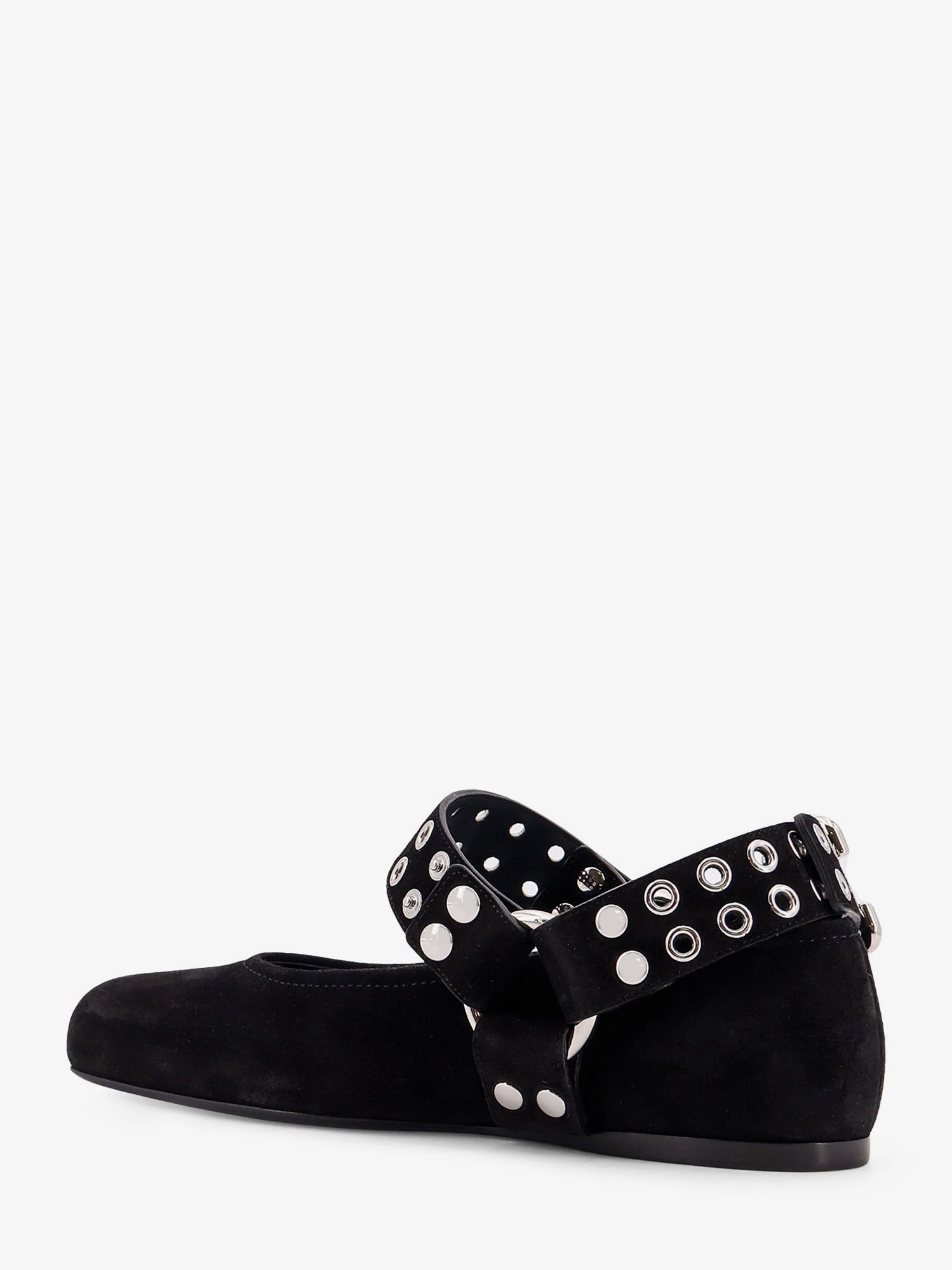 Alaia Women Suede Biker Flat Ballerinas ALAIA
