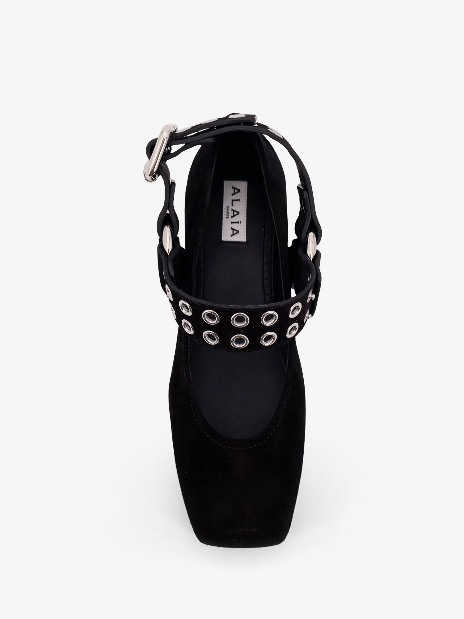 Alaia Women Suede Biker Flat Ballerinas ALAIA