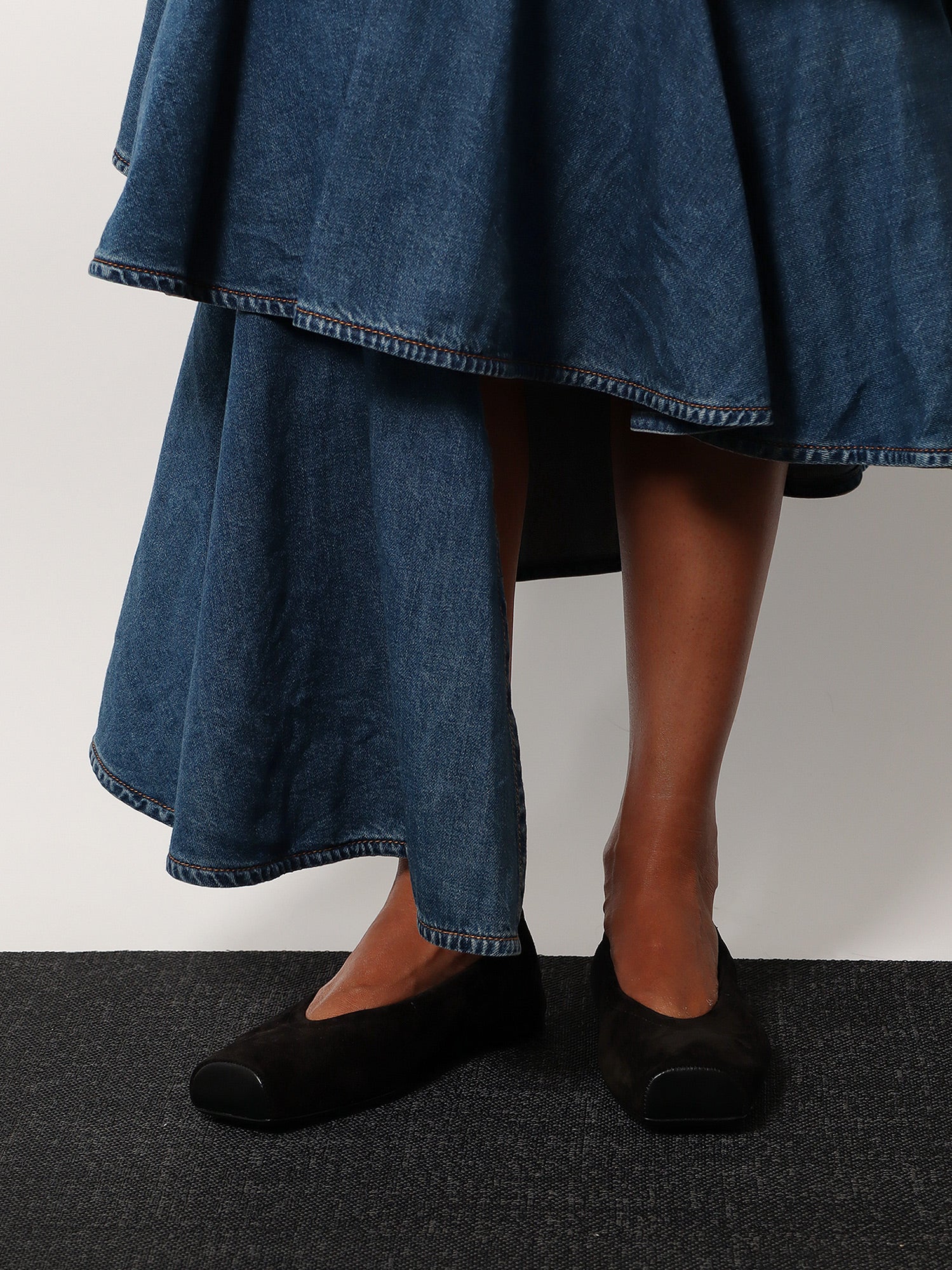 Alaia Women Ballet Flats Suede Ballerinas ALAIA