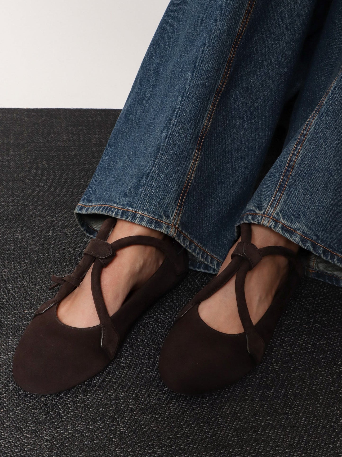 Alaia Women Le Teckel Suede Ballet Flats ALAIA