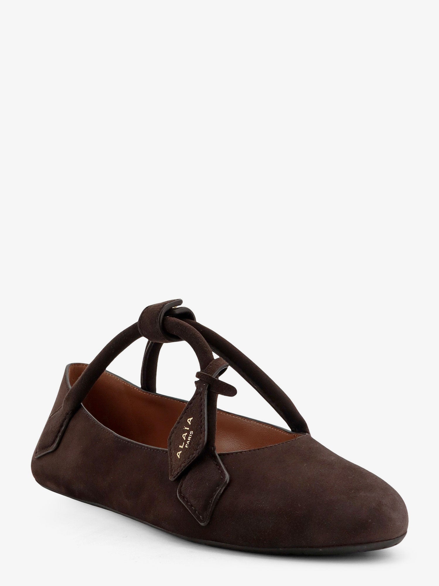 Alaia Women Le Teckel Suede Ballet Flats ALAIA