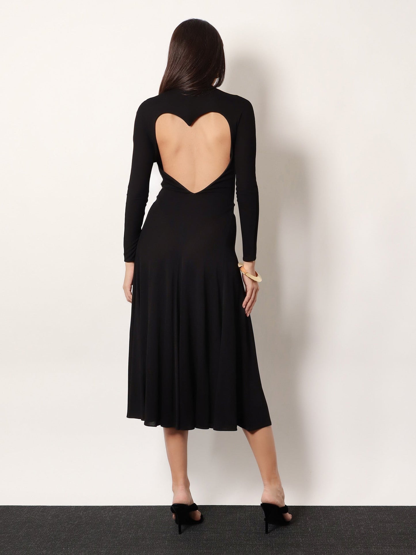 Alaia Women Viscose Long Heart Dress ALAIA