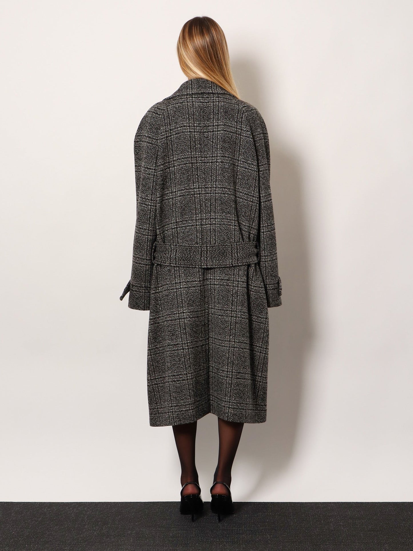Balenciaga Women One Layer Raglan Wool Coat BALENCIAGA