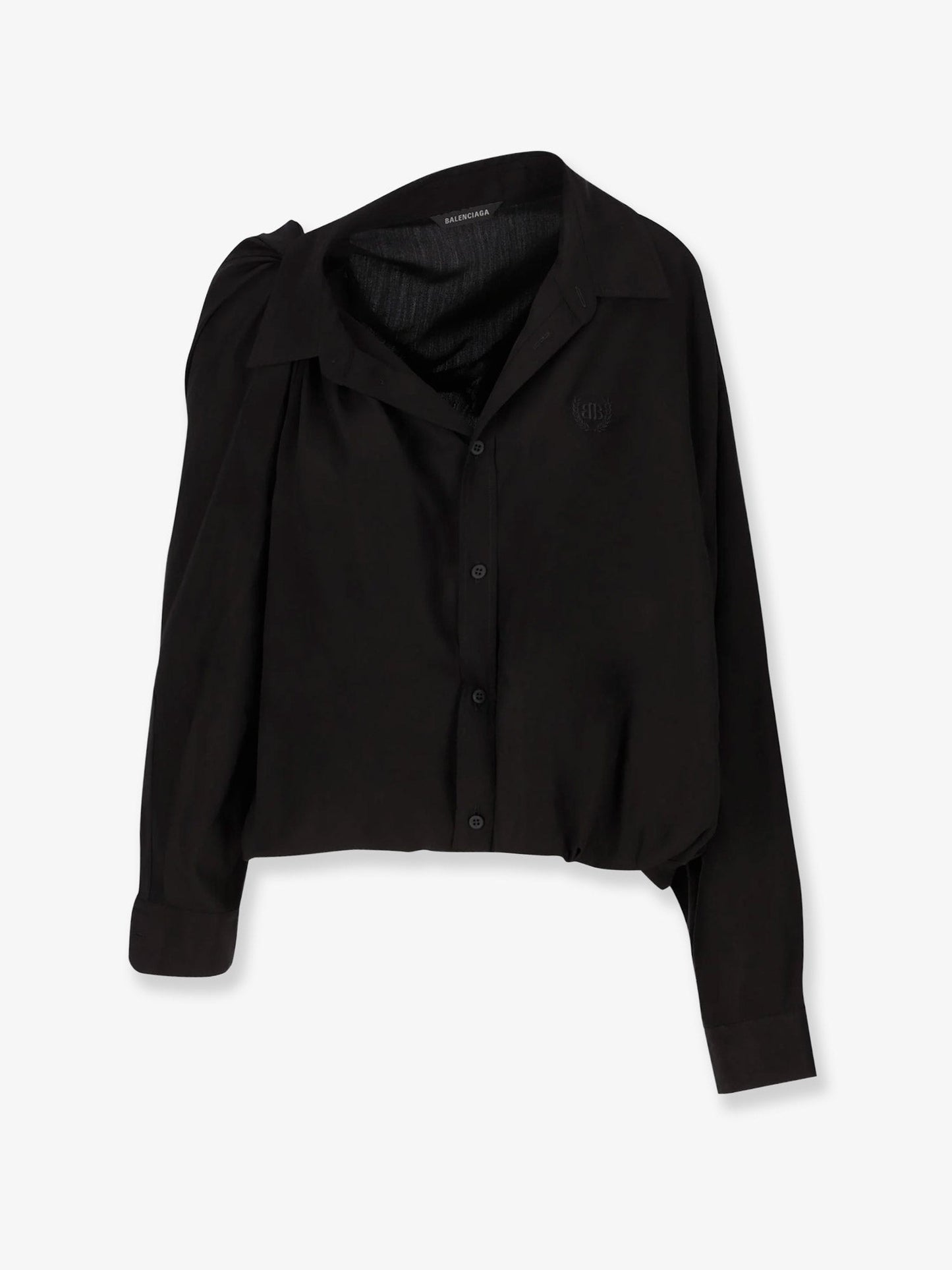 Balenciaga Women One Shoulder Lyocell Shirt BALENCIAGA