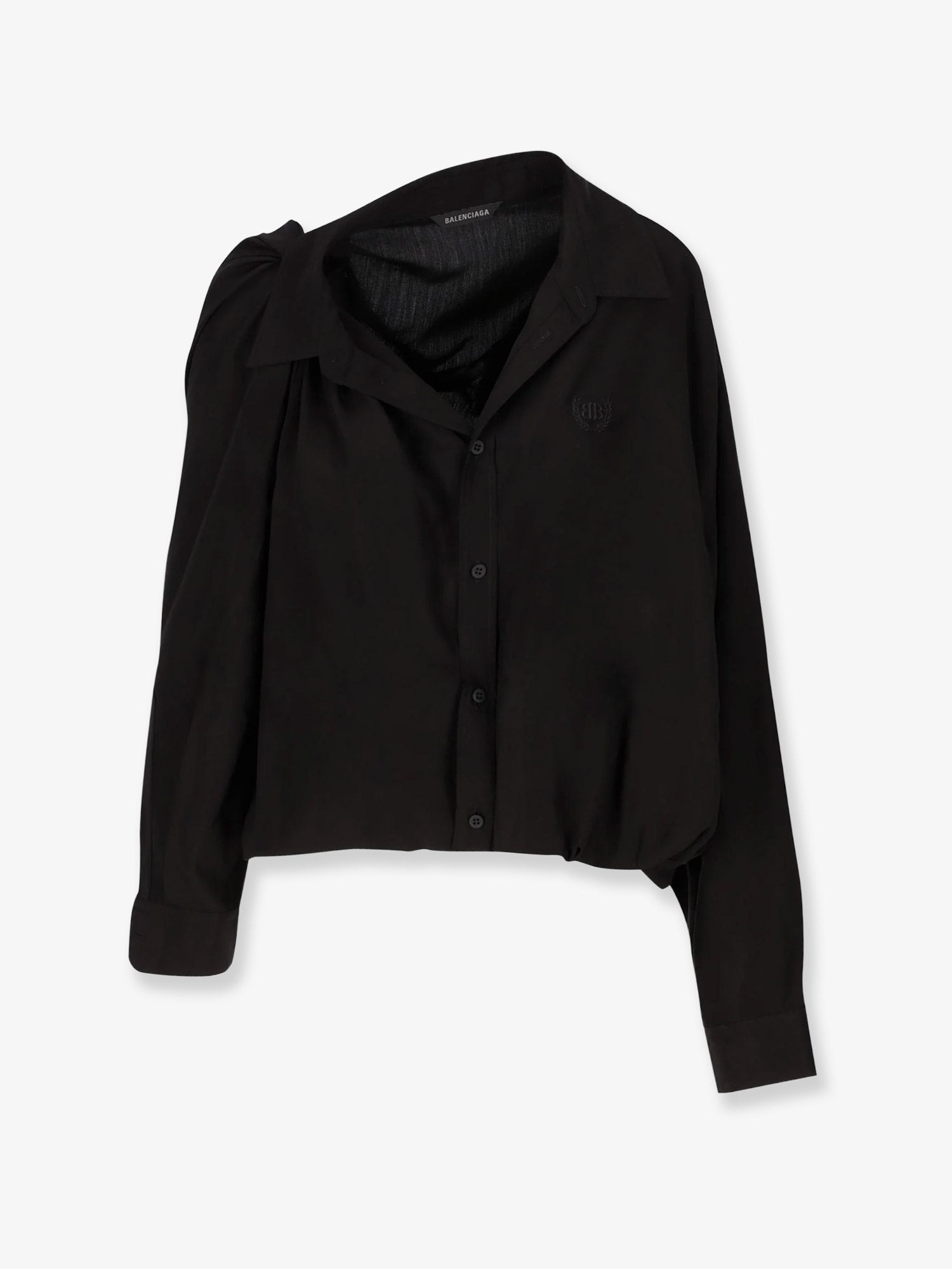 Balenciaga Women One Shoulder Lyocell Shirt BALENCIAGA